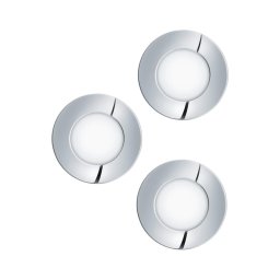 Eglo 98635 - Set de 3 aplice LED pentru baie FUEVA LED/2,8W/230V IP44 crom