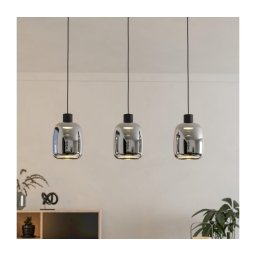 Lustră LED RGBW dimabilă pe cablu Eglo 901121 MOLOCHIO-Z 3xLED/3,7W/230V gri