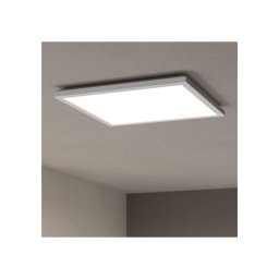 Plafonieră LED dimabilă de exterior Eglo 901461 ROVITO-R 17,6W/230V 39x39 cm IP44 alb + telecomandă