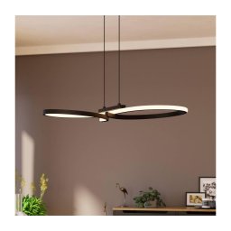 Lustră LED pe cablu Eglo 901267 SERPINS LED/21W/230V 3000K negru