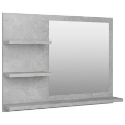 Oglinda de baie, gri beton, 60x10,5x45 cm, PAL GartenMobel Dekor