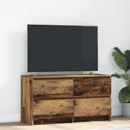 Comoda TV, lemn vechi, 100x35x54 cm, lemn prelucrat GartenMobel Dekor