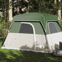 Cabina cort de camping, 4 persoane, verde, impermeabil GartenMobel Dekor