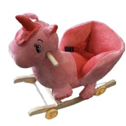 Unicornul Magic Din Plus Balansoar Si Cu Roti, Roz