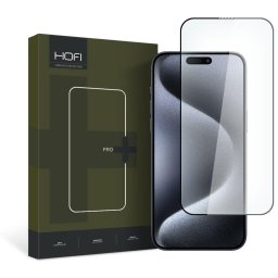 Folie de protectie Ecran PRO+ pentru Apple iPhone 15 Pro, Sticla Securizata, Full Glue, 2.5D, Neagra