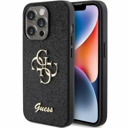 Husa Husă rigidă Fixed Glitter 4G Metal Logo pentru iPhone 15 Pro – negru