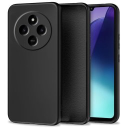 Husa Husă Tech-Protect Icon pentru Xiaomi Poco C75 / Redmi 14C, design elegant, neagră