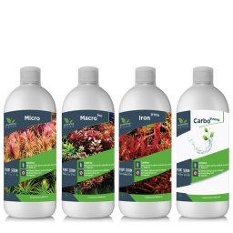 Pachet Fertilizare acvariu completa Micro-Macro Pro-Fier-Carbo Plant Serum 4x1000ml