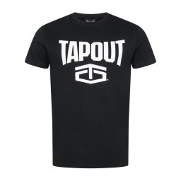 Tapout Tricou 'Active' negru / alb