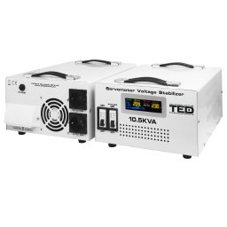 Stabilizator de tensiune monofazat cu servomotor, 10500 VA / 6000 W, TED Electric TED000033