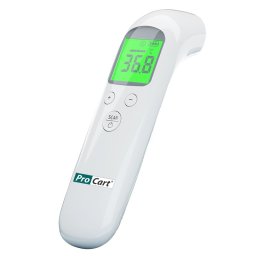 Termometru digital non contact led, corp si suprafete, cu infrarosu, dispozitiv medical, memorie, alarma MultiMark GlobalProd
