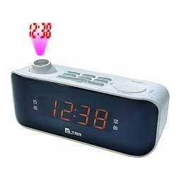 Radio cu ceas Kasia (Kate) cu proiector Alb