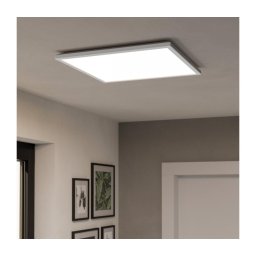 Plafonieră LED RGBW dimabilă de exterior Eglo 901476 ROVITO-Z 17W/230V 50x50cm IP44 alb