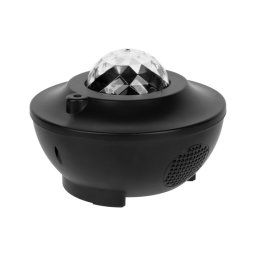 Boxa portabila cu proiector REBEL, Bluetooth, RGB, 3W, Black