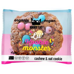 Cookie cu dropsuri de ciocolata colorate bio 50g Kookie Cat