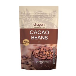 Boabe de cacao intregi criollo bio 200g Dragon Superfoods