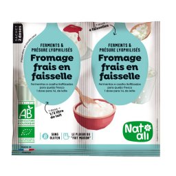 Ferment pentru branza dulce ( cottage cheese ) bio, 2 buc x 6g, 12g, Nat-ali
