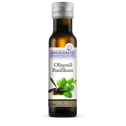 Ulei de masline extravirgin cu busuioc bio 100ml, Bio Planete