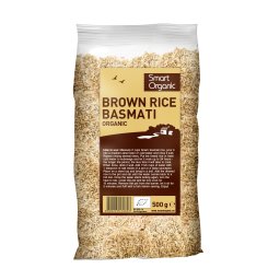 Orez basmati brun bio, 500g, Smart Organic