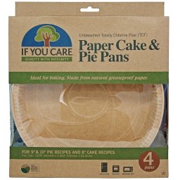 Forme de copt rotunde din hartie nealbita pentru tarte, 4buc, If You Care