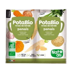 Supa instant cu pastarnac si legume bio, 2 buc x 8.5g, 17g, Nat-ali