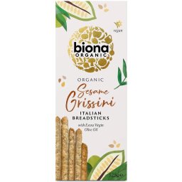 Grisine cu susan si ulei de masline bio, 125g, Biona