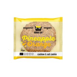 Cookie cu ananas si portocale bio 50g Kookie Cat