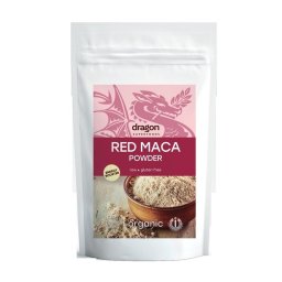 Maca rosie pulbere bio 100g Dragon Superfoods