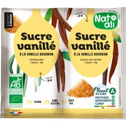 Zahar vanilat bourbon bio 2 buc x 8g 16g Nat-ali