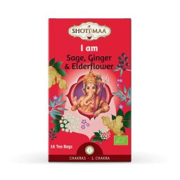 Ceai chakras - i am - salvie, ghimbir si soc bio 16dz x 2g 32g Shotimaa