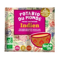 Supa instant stil indian cu legume bio 2 buc x 8.5g 17g Nat-ali