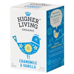 Ceai musetel si vanilie bio 15dz 30g Higher Living