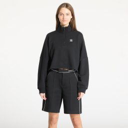 Hanorac adidas Essentials French Terry Half Zip Sweatshirt Black