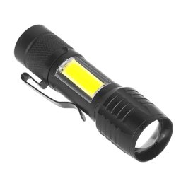 Lanternă LED cu zoom, din aluminiu, USB