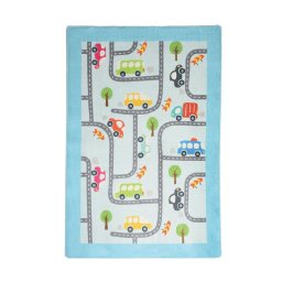 Covor camera copii Chilai Home 876CHL1065, 100x160 cm, Tesatura 100% catifea, Antibacterian, Multicolor