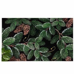 Covoras usa de la intrare Chilai Home 877CHL1148, 45x70 cm, PVC, Verde