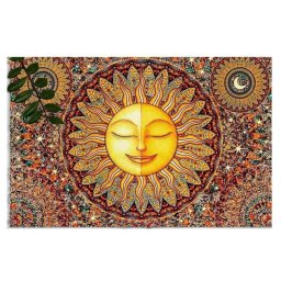Covoras usa de la intrare Chilai Home 877CHL1177, 45x70 cm, PVC, Maro