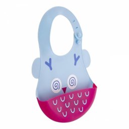 Baveta din silicon Soft Baby Bib (Culoare: Bleo)