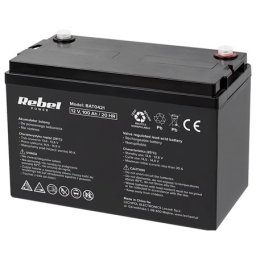 Acumulator GEL 12V 100AH REBEL BAT0421 pentru UPS