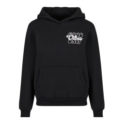 Miss Tee Bluză de molton 'Good Vibes' negru / alb