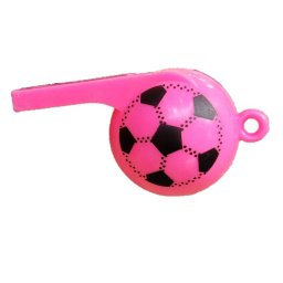 Set 12 fluiere colorate minge fotbal 5 cm