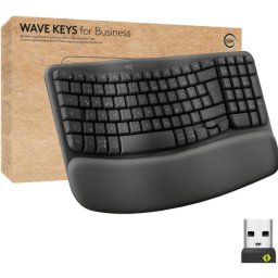 Tastatura Wave Keys for Business USB Wireless/Bluetooth Graphite