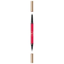 Valentino, Twin Liner, Double-Ended, Gel Pencil Eyeliner, 02, Black & Rosso, 8 g