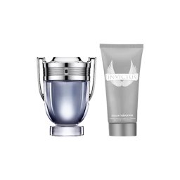 Set Paco Rabanne: Invictus, Apa de toaleta, For Men, 100 ml + Invictus All Over, Gel de dus & Shampoo 2-In-1, 100 ml