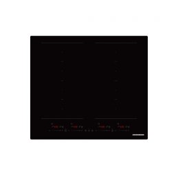 Plita incorporabila Heinner HBHI-M4ZB2FXSMTC, Inductie, 4 zone de gatit, Power Booster, Timer, 7400 W, Negru