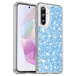 Husa Techsuit Sparkly Glitter Samsung Galaxy A36 A56 5G albastru