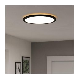 Plafonieră LED de exterior Eglo 901439 ROVITO 18,5W/230V d. 38,9 cm IP44 negru
