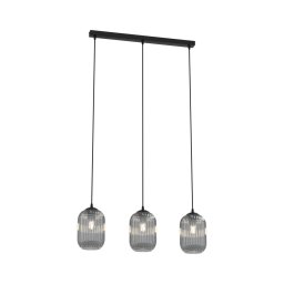 Lustră pe cablu VERDI 3xE27/15W/230V negru/gri