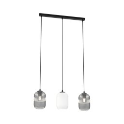 Lustră pe cablu VERDI 3xE27/15W/230V negru/gri/alb