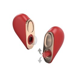 Xocoon Inima Sfasiata Stimulator 2 in 1 Micro Vibratii si Lingere Un Cadou din Inima